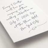 "Ink scribble" - Letterpress Wedding Invitations in Aegean by Adelyn T. - Detail