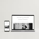 "Court" - Letterpress Wedding Invitations in Soft Black by Snow and Ivy - Free Wedding Website
