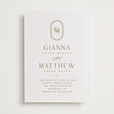 "Gianna" - Letterpress Wedding Invitations in Gianna by Kristie Kern - Front