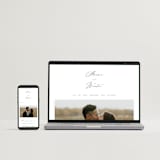 "Noted" - Letterpress Wedding Invitations in Soft Black by Jenna Holcomb - Free Wedding Website