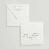 "Noted" - Letterpress Wedding Invitations in Soft Black by Jenna Holcomb - Free Recipient Addressing