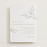 "Amidst Nature" - Letterpress Wedding Invitations in Mint by Oscar and Emma - Karly Depew - Front