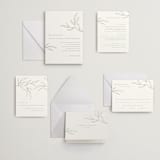 "Amidst Nature" - Letterpress Wedding Invitations in Mint by Oscar and Emma - Karly Depew - Invitation Suite