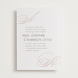 "sway" - Letterpress Wedding Invitations in Sway by Laura Hankins - Front