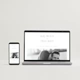 "Sidebar" - Letterpress Wedding Invitations in Ash by Everett Paper Goods - Free Wedding Website