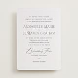 "Perennial" - Letterpress Wedding Invitations in Soft Black by Oscar and Emma - Karly Depew - Front
