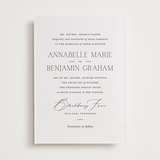 "Perennial" - Letterpress Wedding Invitations in Soft Black by Oscar and Emma - Karly Depew - Front