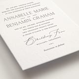 "Perennial" - Letterpress Wedding Invitations in Soft Black by Oscar and Emma - Karly Depew - Detail