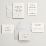 "Perennial" - Letterpress Wedding Invitations in Soft Black by Oscar and Emma - Karly Depew - Invitation Suite