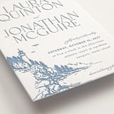 "the cliff" - Letterpress Wedding Invitations in Provincial Blue by Tennie and Co. - Detail