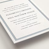 "Beaufort" - Letterpress Wedding Invitations in Sky Blue by Megan Davis - Detail