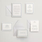 "Beaufort" - Letterpress Wedding Invitations in Sky Blue by Megan Davis - Invitation Suite