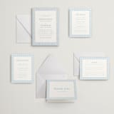 "delicate rattan" - Letterpress Wedding Invitations in Sky Blue by Ellen Schlegelmilch - Invitation Suite