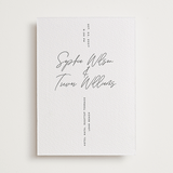 "terrace" - Letterpress Wedding Invitations in Charcoal by Owl and Toad - Front