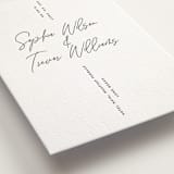 "terrace" - Letterpress Wedding Invitations in Charcoal by Owl and Toad - Detail