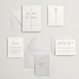 "terrace" - Letterpress Wedding Invitations in Charcoal by Owl and Toad - Invitation Suite