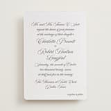 "Lowcountry" - Letterpress Wedding Invitations in Graphite by Megan Davis - Front