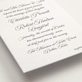 "Lowcountry" - Letterpress Wedding Invitations in Graphite by Megan Davis - Detail