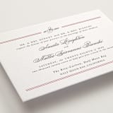 "Steeped in Tradition" - Letterpress Wedding Invitations in Scarlet by Design Lotus - Detail