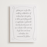 "Artist Hand" - Letterpress Wedding Invitations in Artist Hand by Heather Schertzer - Front