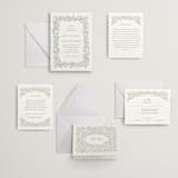 "Lovely Leaves" - Letterpress Wedding Invitations in Lovely Leaves by Jessie Steury - Invitation Suite