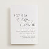 "Us" - Letterpress Wedding Invitations in Soft Black by Nicole Walsh - Front