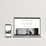 "Royal" - Letterpress Wedding Invitations in Soft Black by Melinda Denison - Free Wedding Website