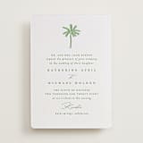 "Iconic" - Letterpress Wedding Invitations in Pear by Creo Study - Front