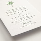 "Iconic" - Letterpress Wedding Invitations in Pear by Creo Study - Detail