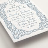"Garden romance" - Letterpress Wedding Invitations in Sky Blue by Creo Study - Detail