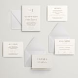"chic" - Letterpress Wedding Invitations in Burnt Sienna by Vanessa Doyle - Invitation Suite