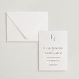 "chic" - Letterpress Wedding Invitations in Burnt Sienna by Vanessa Doyle - Invitation with Envelope