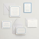 "Danbury" - Letterpress Wedding Invitations in Sky Blue by Megan Davis - Invitation Suite
