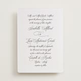 "palazzo" - Letterpress Wedding Invitations in Soft Black by Benita Crandall - Front