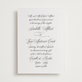 "palazzo" - Letterpress Wedding Invitations in Soft Black by Benita Crandall - Front