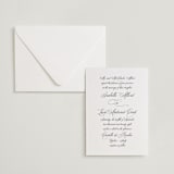 "palazzo" - Letterpress Wedding Invitations in Soft Black by Benita Crandall - Invitation with Envelope