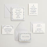 "Talavera" - Letterpress Wedding Invitations in Lapis by Tamara Hilje - Invitation Suite