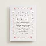 "Ocean Love" - Letterpress Wedding Invitations in Peach by Alston Foster - Front