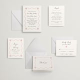 "Ocean Love" - Letterpress Wedding Invitations in Peach by Alston Foster - Invitation Suite