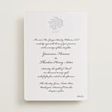 "Astor Elegance" - Letterpress Wedding Invitations in Midnight by Clover and Lamb - Front