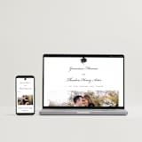 "Astor Elegance" - Letterpress Wedding Invitations in Midnight by Clover and Lamb - Free Wedding Website