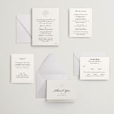 "Astor Elegance" - Letterpress Wedding Invitations in Midnight by Clover and Lamb - Invitation Suite