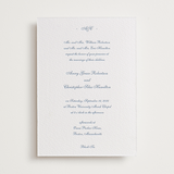"Villa" - Letterpress Wedding Invitations in Provincial Blue by Blustery August - Front