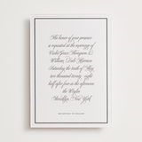 "The Day" - Letterpress Wedding Invitations in Soft Black by mo kelley - Front