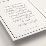 "The Day" - Letterpress Wedding Invitations in Soft Black by mo kelley - Detail