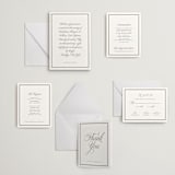 "The Day" - Letterpress Wedding Invitations in Soft Black by mo kelley - Invitation Suite