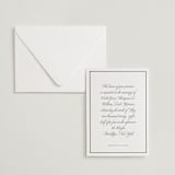 "The Day" - Letterpress Wedding Invitations in Soft Black by mo kelley - Invitation with Envelope