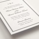 "Timeless Together" - Letterpress Wedding Invitations in Soft Black by Carolyn MacLaren - Detail