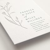 "Perennial" - Letterpress Wedding Invitations in Cucumber by Amy Kross - Detail