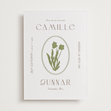 "la graine" - Letterpress Wedding Invitations in Burnt Sienna by Alaina Cherup - Front